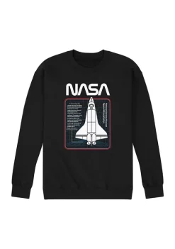 NASA Shuttle Space Grid Graphic Fleece Pullover