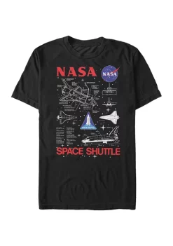 Big & Tall NASA Shuttle Ride Graphic Short Sleeve T-Shirt -INK + IVY Shop Belk 1042