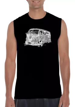 NASA Mens Word Art Sleeveless Graphic T-Shirt - The 70's