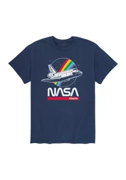 NASA Atlantis Rainbow Graphic T-Shirt -INK + IVY Shop Belk 1105