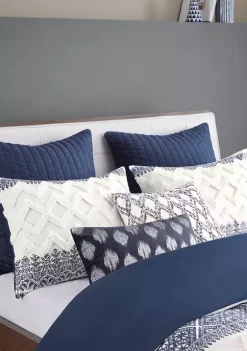 INK + IVY® Mila Cotton Printed Duvet Cover Set with Chenille 12 INK + IVY® Mila Cotton Printed Duvet Cover Set with Chenille -INK + IVY Shop Belk 126