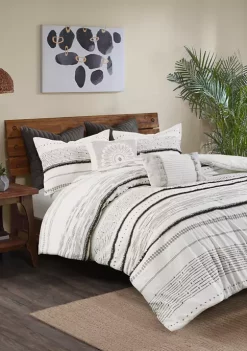 INK + IVY® Mila Cotton Printed Duvet Cover Set with Chenille 15 INK + IVY® Mila Cotton Printed Duvet Cover Set with Chenille -INK + IVY Shop Belk 129