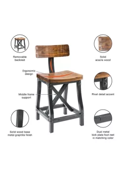 INK + IVY® Lancaster Counter Stool with Back -INK + IVY Shop Belk 141
