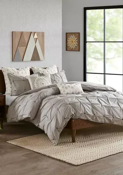 INK + IVY® 3 Piece Elastic Embroidered Cotton Duvet Cover Set -INK + IVY Shop Belk 156
