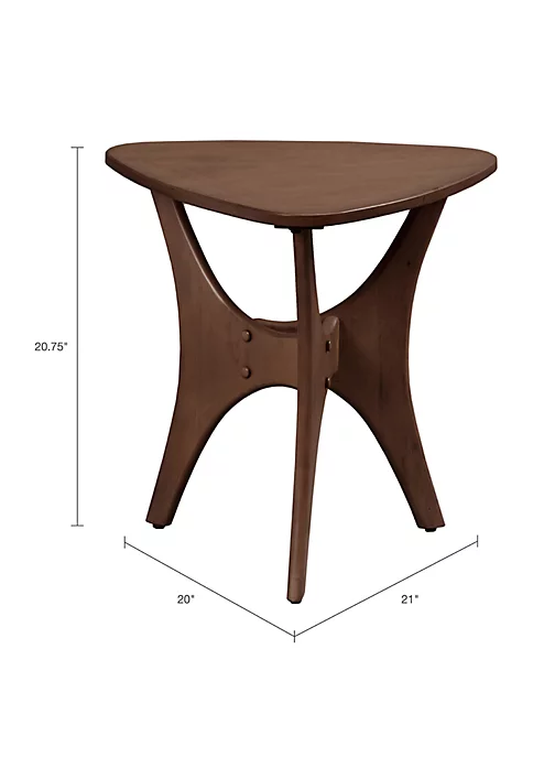 INK + IVY® Blaze Triangle Wood Side Table 4 INK + IVY® Blaze Triangle Wood Side Table - Image 2