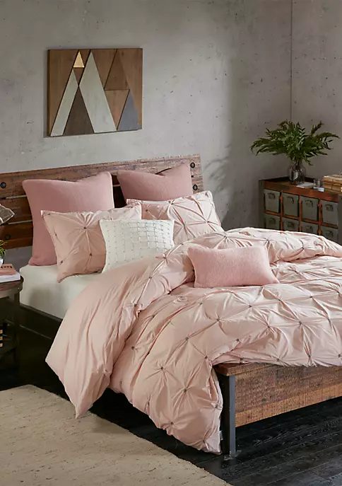 INK + IVY® Masie 3 Piece Cotton Blush Comforter Mini Set 6 INK + IVY® Masie 3 Piece Cotton Blush Comforter Mini Set - Image 4