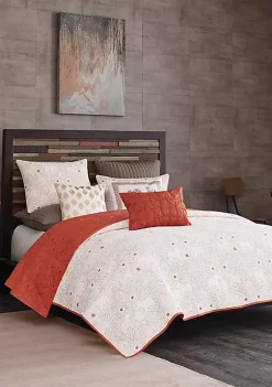 INK + IVY® Kandula 3-Piece Coral Coverlet Mini Set