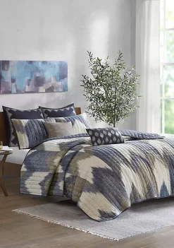 INK + IVY® Alpine 3 Piece Printed Cotton Coverlet Set