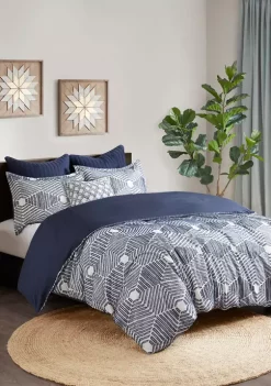 INK + IVY® Ellipse Cotton Jacquard Duvet Cover Set -INK + IVY Shop Belk 363