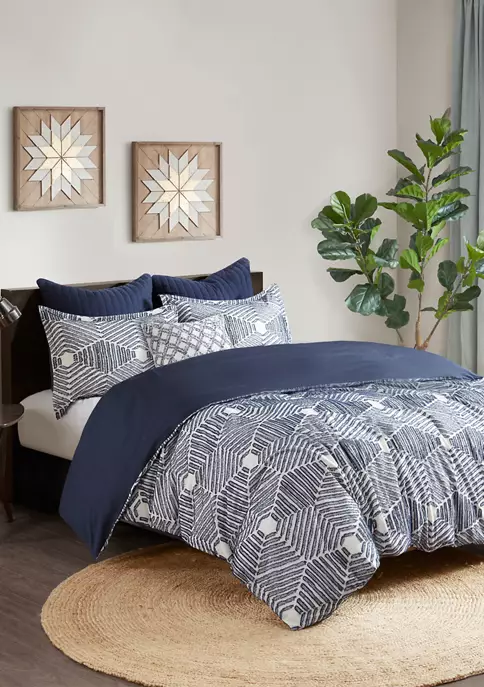 INK + IVY® Ellipse Cotton Jacquard Comforter Set 8 INK + IVY® Ellipse Cotton Jacquard Comforter Set - Image 6