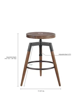 INK + IVY® Frazier Adjustable Height Stool -INK + IVY Shop Belk 393