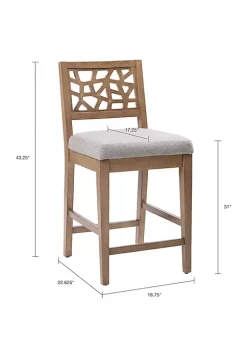 INK + IVY® Crackle Barstool -INK + IVY Shop Belk 442