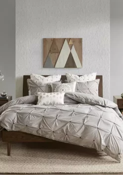 INK + IVY® 3-Piece Masie Elastic Embroidered Cotton Comforter Set