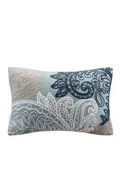 INK + IVY® Kiran Cotton Oblong Pillow with Chain Stitch