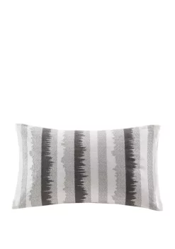 INK + IVY® Chet Embroidered Cotton Oblong Pillow