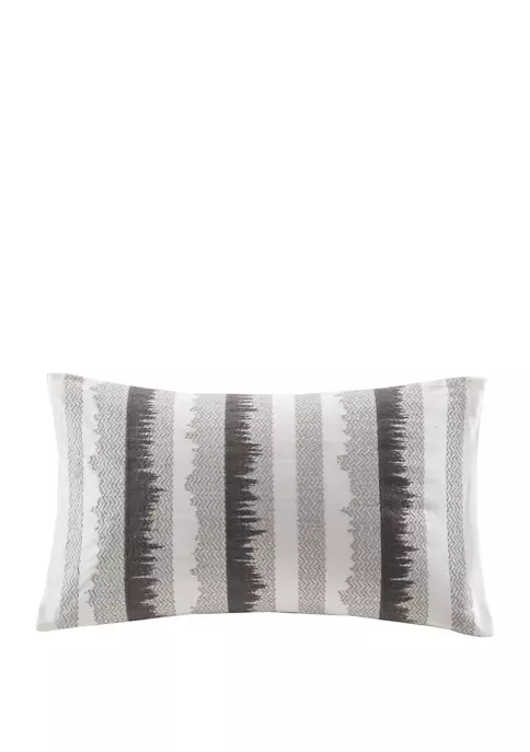 INK + IVY® Chet Embroidered Cotton Oblong Pillow 3 INK + IVY® Chet Embroidered Cotton Oblong Pillow