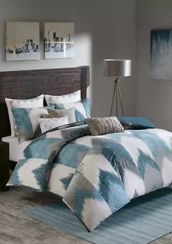 INK + IVY® Alpine 3-Piece Aqua Duvet Cover Mini Set