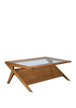 INK + IVY® Rocket Coffee Table with Tempered Glass
