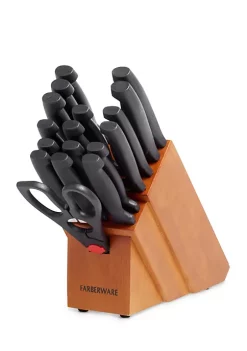 Farberware 18-Piece Never Needs Sharpening Cutlery Block Set