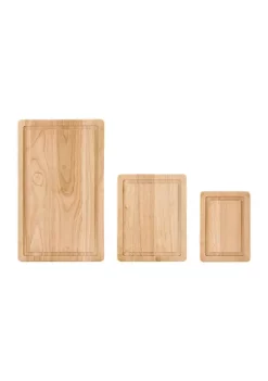 Farberware Rubberwood Cutting Boards with Trenches - Set of 3 9 Farberware Rubberwood Cutting Boards with Trenches - Set of 3 -INK + IVY Shop Belk 598