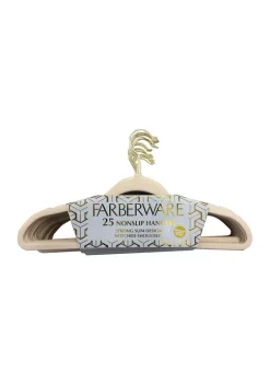 Farberware Set of 25 Flocked Hangers