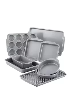 Farberware 10 Piece Nonstick Bakeware Set with Cooling Rack