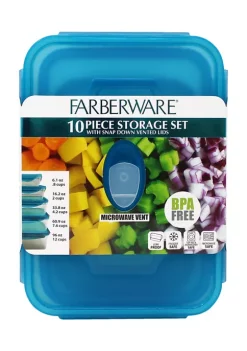 Farberware Set of 5 Rectangle Food Containers