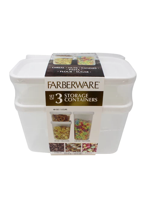 Farberware Food Storage Containers - Set of 3 4 Farberware Food Storage Containers - Set of 3 - Image 2