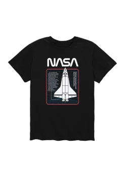 NASA Shuttle Space Grid Graphic T-Shirt -INK + IVY Shop Belk 904