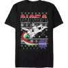 NASA Big & Tall Rocket Ship Ugly Christmas Sweater Short Sleeve Graphic T-Shirt -INK + IVY Shop Belk 922
