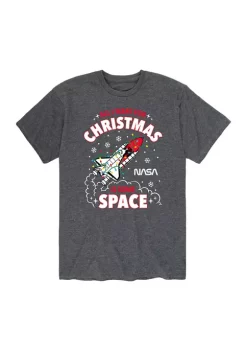 NASA Christmas In Space Graphic T-Shirt