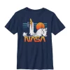 NASA Space Shuttle Sunset Lift-Off Crew Graphic T-Shirt