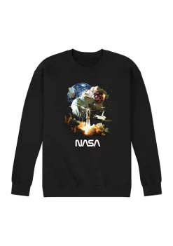 NASA Space Shuttle Astronaut Graphic Fleece Pullover