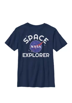 NASA Space Explorer Classic Logo Crew Graphic T-Shirt