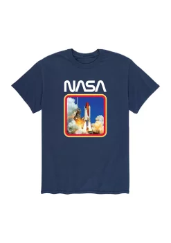 NASA Retro Shuttle Launch Graphic T-Shirt