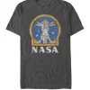 NASA Astronaut Golden Vitruvian Space Man Short-Sleeve T-Shirt