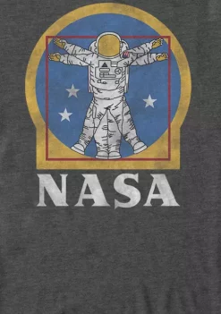 NASA Astronaut Golden Vitruvian Space Man Short-Sleeve T-Shirt -INK + IVY Shop Belk 981